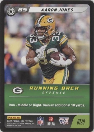 2020 Panini NFL Five TCG Aaron Jones #U129