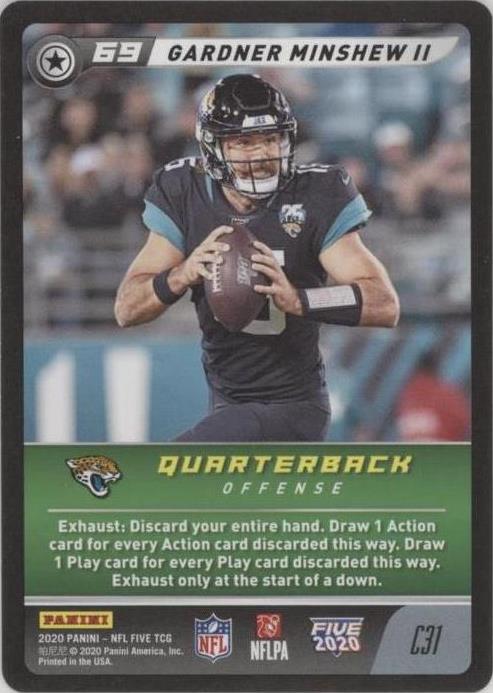 2020 Panini NFL Five TCG Gardner Minshew II #C31