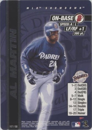 2000 MLB Showdown Pennant Run - Al Martin #117