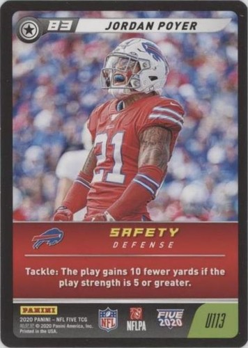 2020 Panini NFL Five TCG Jordan Poyer #U113