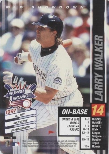 2002 MLB Showdown Pennant Run - Larry Walker #111