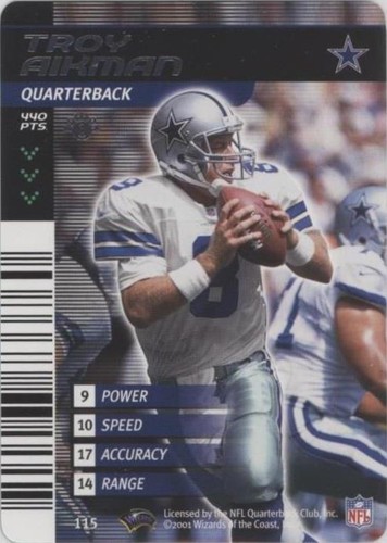 2001-02 NFL Showdown 1st Edition Troy Aikman #115