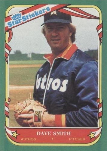 1987 Fleer Star Stickers - Dave Smith #109