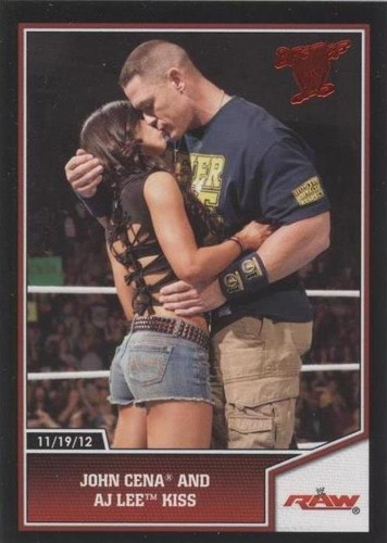 2013 Topps Best of WWE - AJ Lee John Cena #64