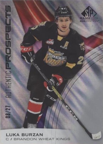 2019-20 Upper Deck SP Game Used CHL Edition - Luka Burzan #61
