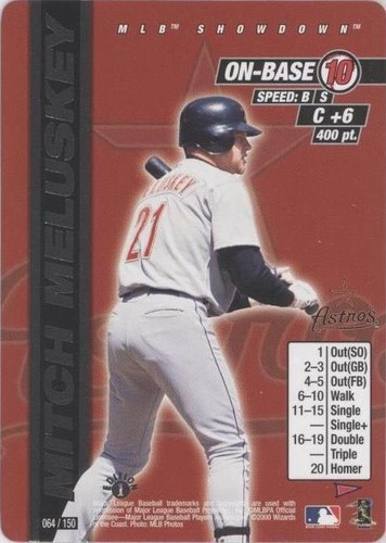 2000 MLB Showdown Pennant Run - Mitch Meluskey #064
