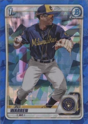 2020 Bowman Chrome Draft Sapphire Edition - Zavier Warren #BD-97