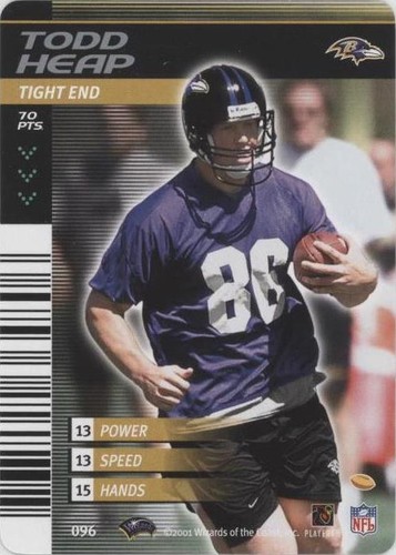 2001-02 NFL Showdown 1st & Goal Todd Heap #096