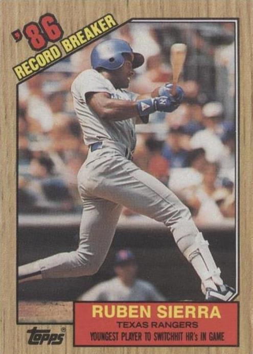 1987 Topps - Ruben Sierra #6