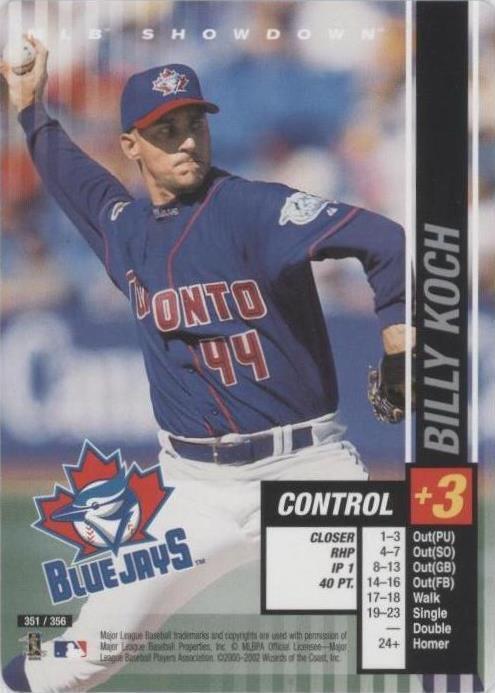 2002 MLB Showdown - Billy Koch #351