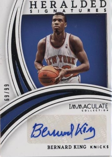 2021-22 Panini Immaculate Collection - Bernard King #HS-BKG