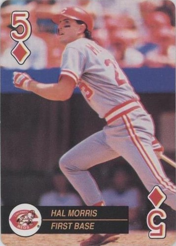 1992 U.S. Playing Card Baseball Aces - Hal Morris #5D