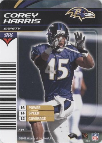2002-03 NFL Showdown Corey Harris #027