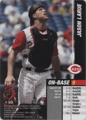 2003 MLB Showdown - Jason LaRue #093