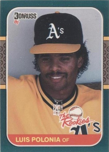 1987 Donruss The Rookies - Luis Polonia #25