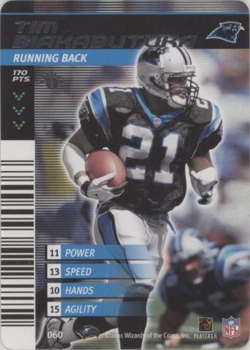 2001-02 NFL Showdown 1st Edition Tim Biakabutuka #060