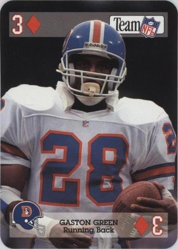 1992 Sport Decks Team NFL Star Cards Playing Cards Gaston Green #3D