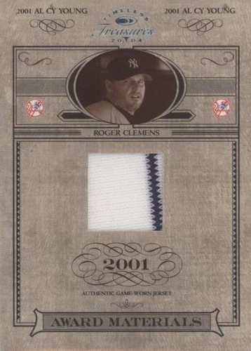 2004 Donruss Timeless Treasures - Roger Clemens #AW-33
