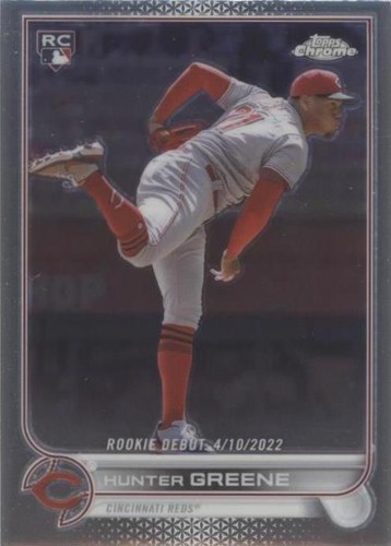 【4枚限定】 直書き toppsbowman HUNTER GREENE 2022 TOPPS CHROME SONIC YOUTHQUAKE HUNTER GREENE RC REDS | eBay