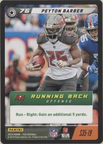 2019 Panini NFL Five TCG Peyton Barber #S35-19