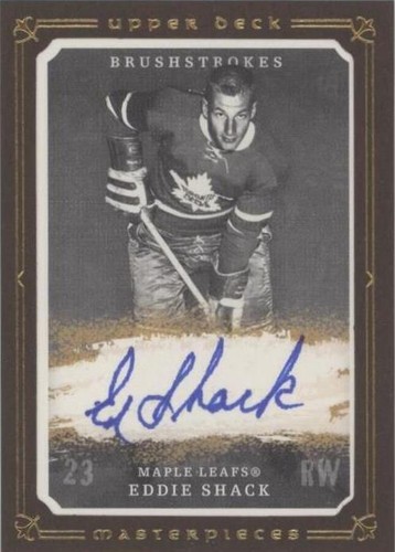 2008-09 Upper Deck Masterpieces - Eddie Shack #MB-ES