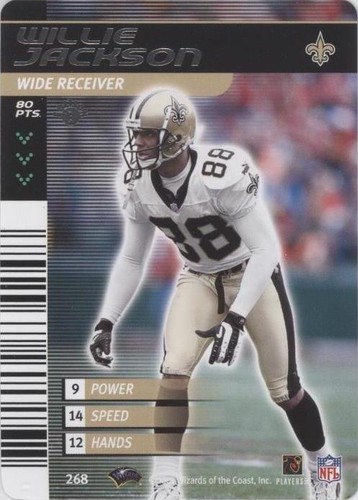 2001-02 NFL Showdown 1st Edition Willie Jackson #268