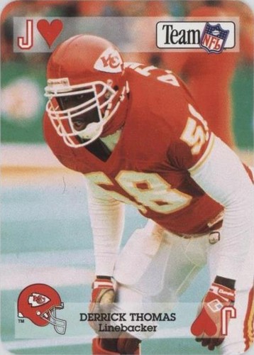 1992 Sport Decks Team NFL Star Cards Playing Cards Derrick Thomas #JH