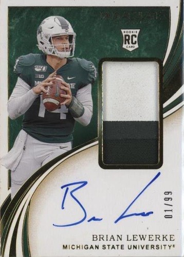2020 Panini Immaculate Collection Collegiate Brian Lewerke #142