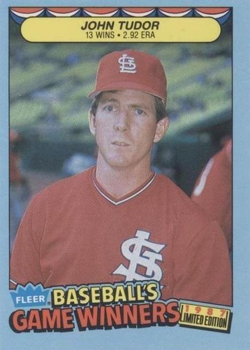 1987 Fleer Limited Edition Baseball's Game Winners - John Tudor #41