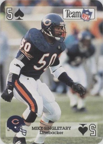 1992 Sport Decks Team NFL Star Cards Playing Cards Mike Singletary #5S