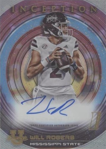2022-23 Bowman Inception University Will Rogers #BIA-WRS