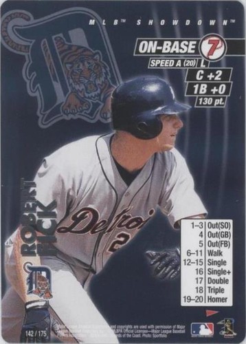 2001 MLB Showdown Pennant Run - Robert Fick #142
