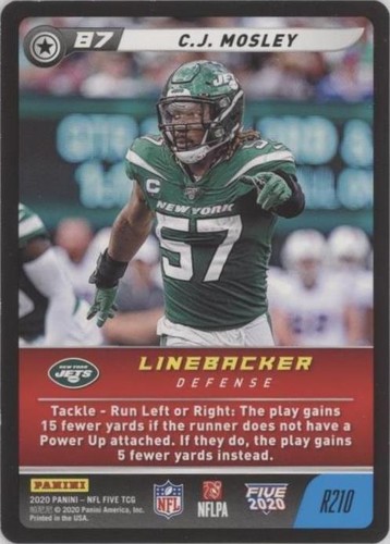 2020 Panini NFL Five TCG C.J. Mosley #R210