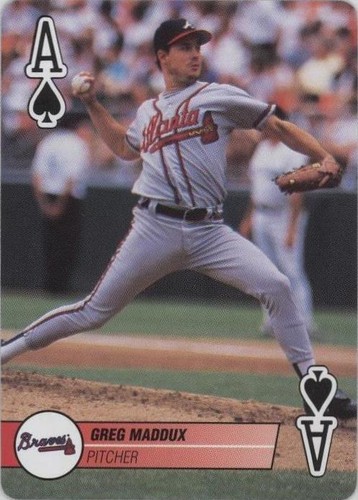 1995 Bicycle Baseball Aces Playing Cards - Greg Maddux #AS