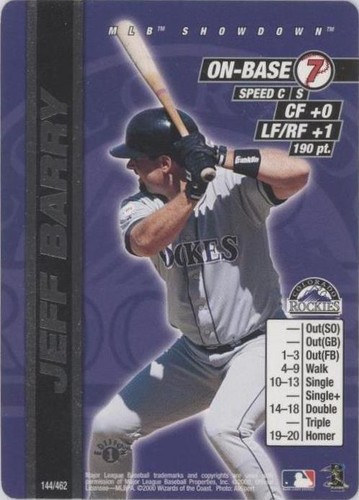 2000 MLB Showdown - Jeff Barry #144