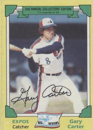 1982 Topps Drake's Big Hitters - Gary Carter #7