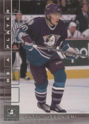 2001-02 In the Game Be A Player Memorabilia - Antti-Jussi Niemi #251
