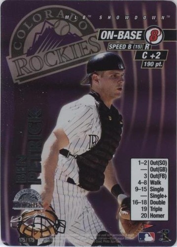 2001 MLB Showdown Pennant Run - Ben Petrick #175