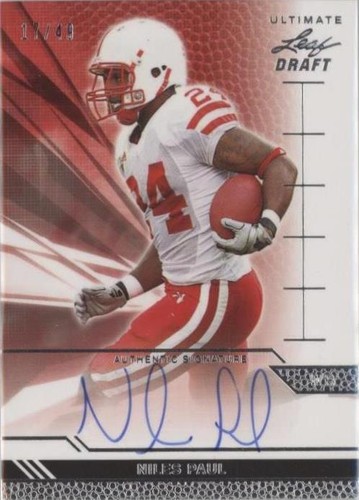 2011 Leaf Ultimate Draft Niles Paul #U-NP1