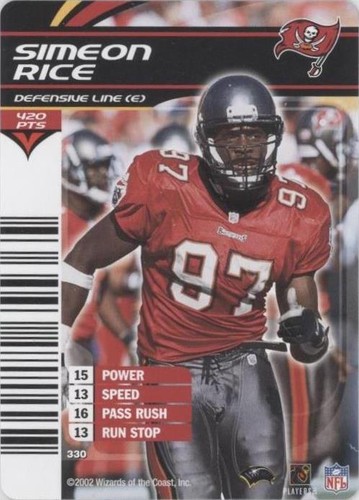 2002-03 NFL Showdown Simeon Rice #330