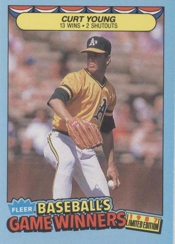 1987 Fleer Limited Edition Baseball's Game Winners - Curt Young #44