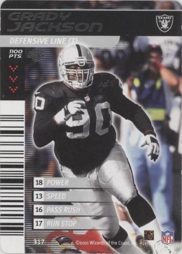 2001-02 NFL Showdown 1st Edition Grady Jackson #317