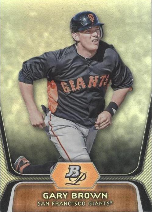 2012 Bowman платина - Gary Brown #BPP6