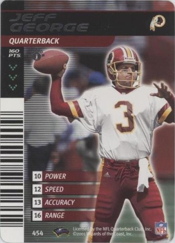 2001-02 NFL Showdown 1st Edition Jeff George #454