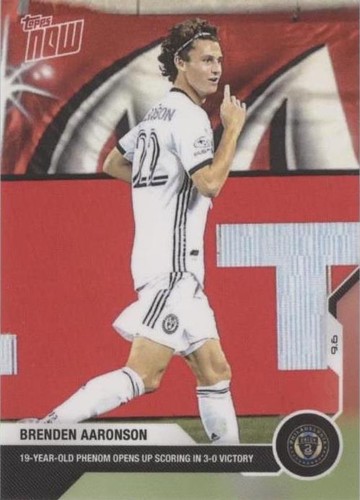 2020 Topps Now MLS Brenden Aaronson #21