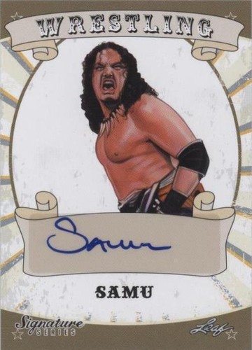 2016 Leaf Signature Series Wrestling - Samu #73