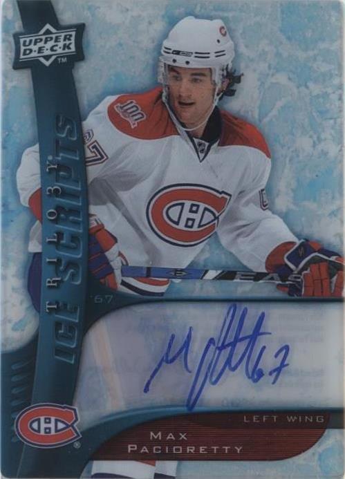 Trilogía de cubierta superior 2009-10 - Max Pacioretty #IS-MP