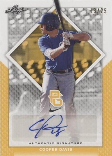 2016 Leaf Perfect Game National Showcase - Cooper Davis #BA-007