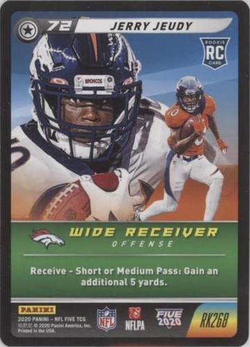 2020 Panini NFL Five TCG Jerry Jeudy #RK268