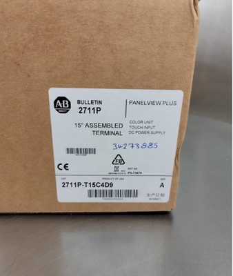 Sealed Allen Bradley 2711P-T15C4D9 /A PanelView Plus 15'' Color Terminal loc.2C